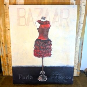 Bazaar Paris Wrapped Canvas 16 x 20
